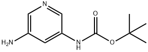 Carbamic acid, N-(5-amino-3-pyridinyl)-, 1,1-dimethylethyl ester Structure