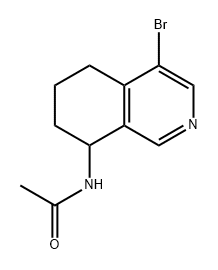 Acetamide, N-(4-bromo-5,6,7,8-tetrahydro-8-isoquinolinyl)- Structure