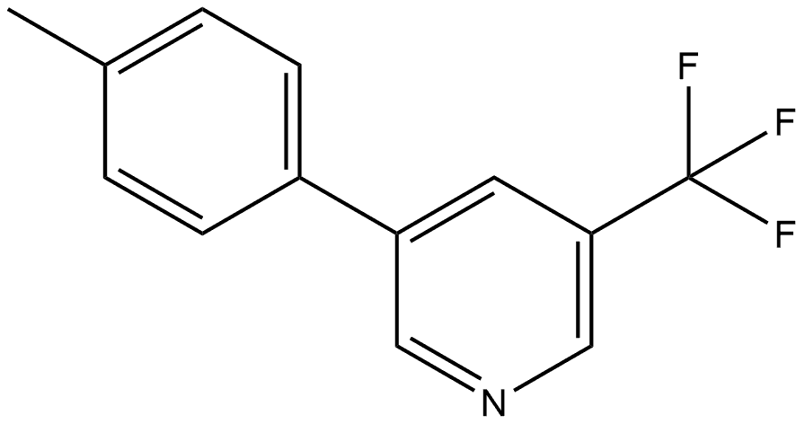 3-(4-Methylphenyl)-5-(trifluoromethyl)pyridine Structure