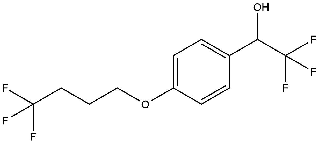 Benzenemethanol, 4-(4,4,4-trifluorobutoxy)-α-(trifluoromethyl)- 구조식 이미지