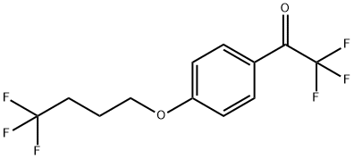 2,2,2-Trifluoro-1-(4-(4,4,4-trifluorobutoxy)phenyl)ethanone Structure