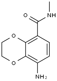 8-Amino-2,3-dihydro-N-methyl-1,4-benzodioxin-5-carboxamide Structure