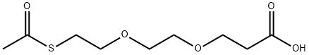 AcS-PEG2-acid Structure