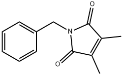 1H-Pyrrole-2,5-dione, 3,4-dimethyl-1-(phenylmethyl)- 구조식 이미지