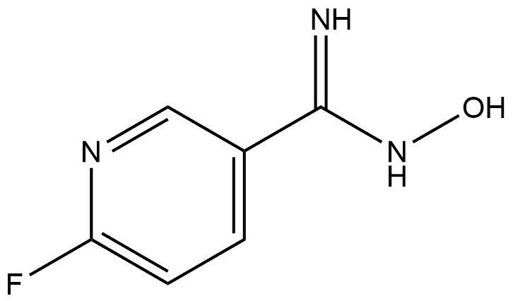 6-Fluoro-N-hydroxy-3-pyridinecarboximidamide Structure