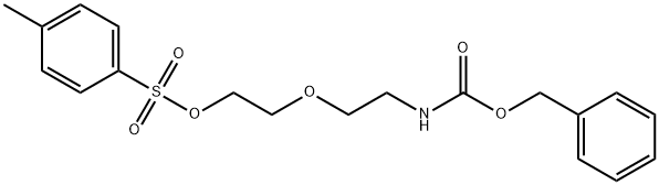 Toluene-4-sulfonic acid 2-(2-benzyloxycarbonylamino-ethoxy)-ethyl ester 구조식 이미지