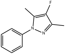 4-fluoro-3,5-dimethyl-1-phenyl-1H-pyrazole 구조식 이미지