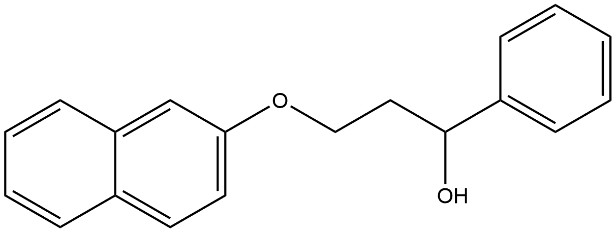 Benzenemethanol, α-[2-(2-naphthalenyloxy)ethyl]- Structure