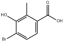 Benzoic acid, 4-bromo-3-hydroxy-2-methyl- 구조식 이미지