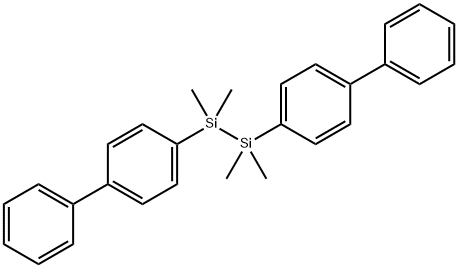 1,2-Di([1,1''-biphenyl]-4-yl)-1,1,2,2-tetramethyldisilane Structure