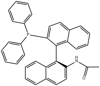 Acetamide, N-[(1S)-2'-(diphenylphosphino)[1,1'-binaphthalen]-2-yl]- Structure