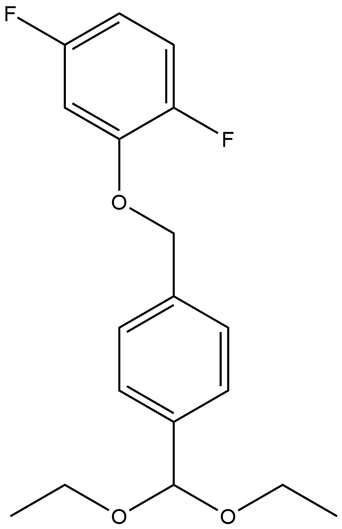 2-[[4-(Diethoxymethyl)phenyl]methoxy]-1,4-difluorobenzene Structure