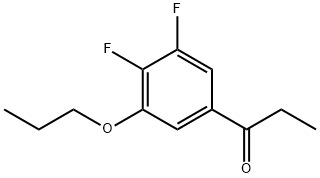 1-Propanone, 1-(3,4-difluoro-5-propoxyphenyl)- Structure