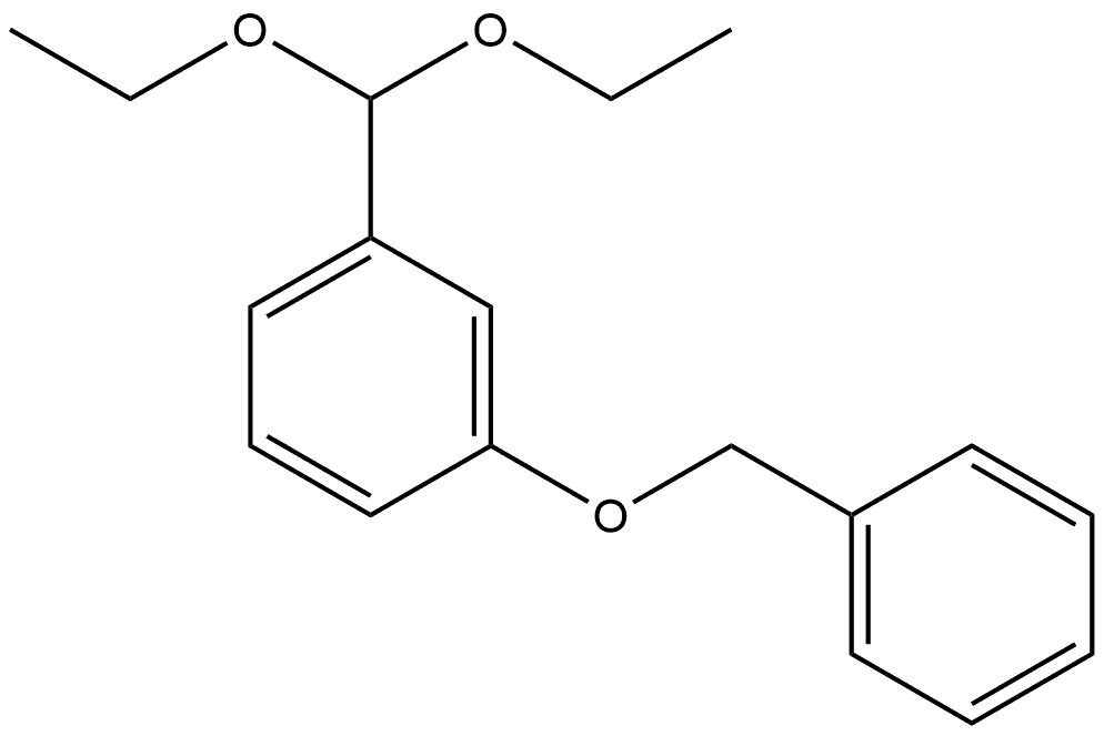 1-(Diethoxymethyl)-3-(phenylmethoxy)benzene Structure