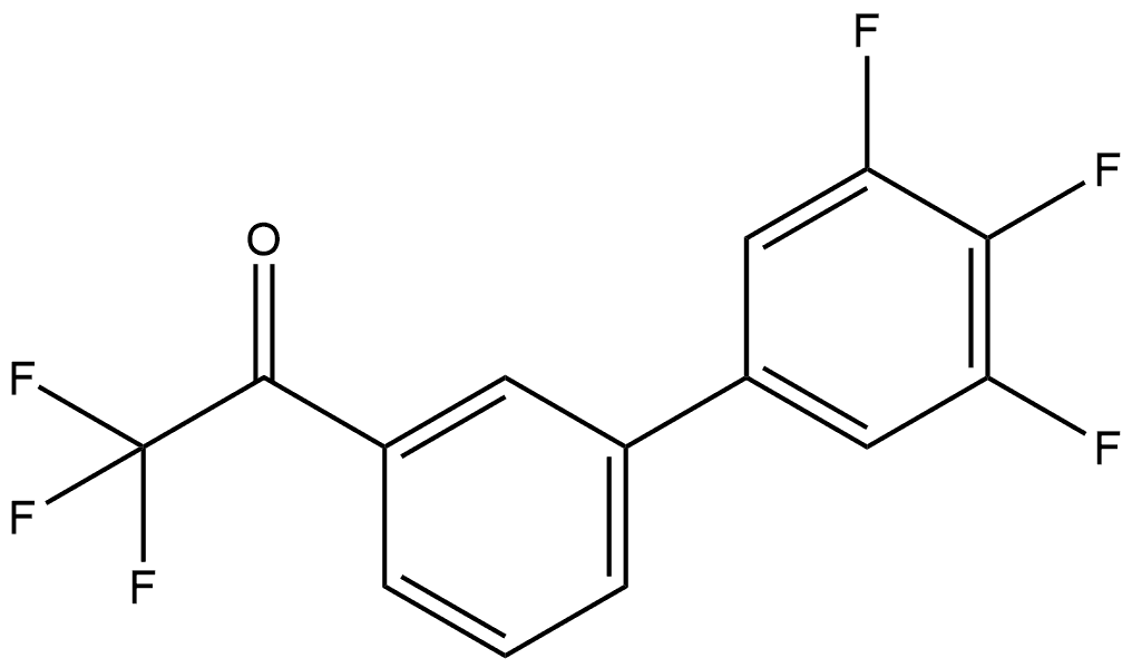 2,2,2-Trifluoro-1-(3',4',5'-trifluoro-[1,1'-biphenyl]-3-yl)ethanone Structure