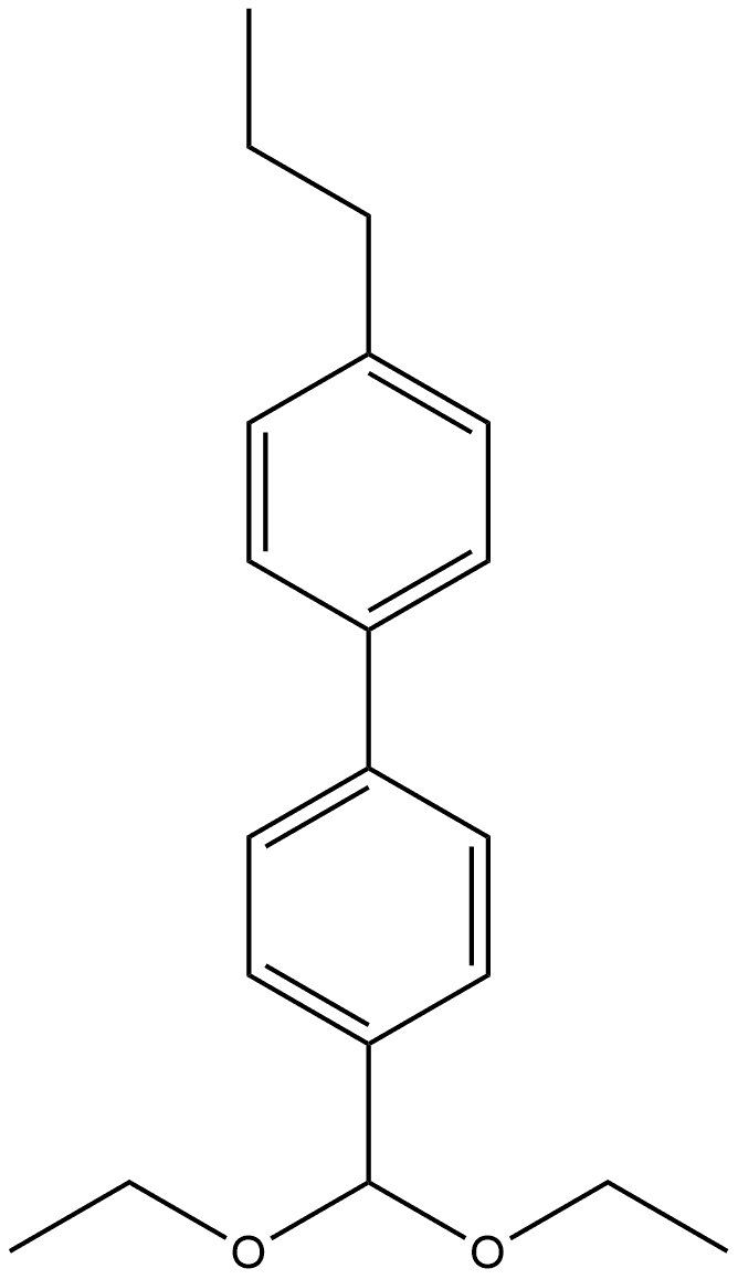 4-(Diethoxymethyl)-4'-propyl-1,1'-biphenyl Structure