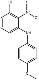 Benzenamine, 3-chloro-N-(4-methoxyphenyl)-2-nitro- Structure