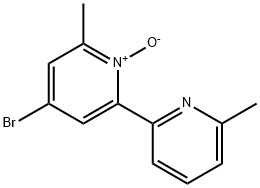 2,2'-Bipyridine, 4-bromo-6,6'-dimethyl-, 1-oxide Structure