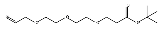 Propanoic acid, 3-[2-[2-(2-oxoethoxy)ethoxy]ethoxy]-, 1,1-dimethylethyl ester Structure