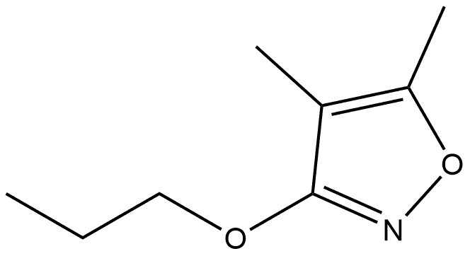 Isoxazole, 4,5-dimethyl-3-propoxy Structure