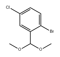 1-bromo-4-chloro-2-(dimethoxymethyl)benzene 구조식 이미지