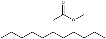 Octanoic acid, 3-pentyl-, methyl ester Structure