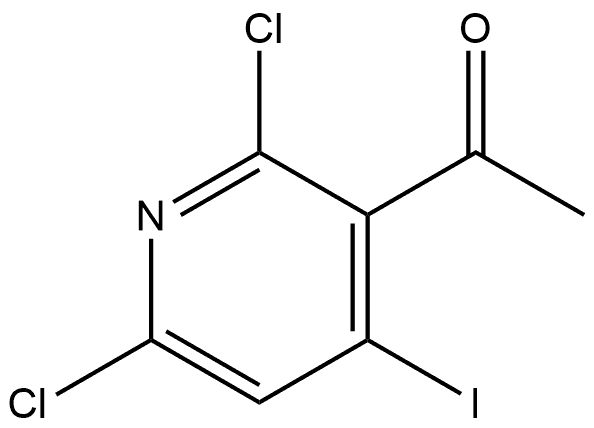 1-(2,6-Dichloro-4-iodo-3-pyridinyl)ethanone Structure