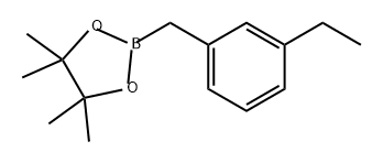 1,3,2-Dioxaborolane, 2-[(3-ethylphenyl)methyl]-4,4,5,5-tetramethyl- Structure