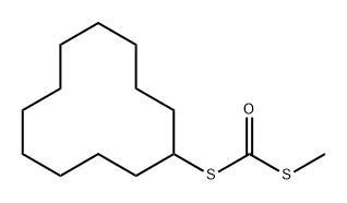 Carbonodithioic acid, S-cyclododecyl S-methyl ester 구조식 이미지