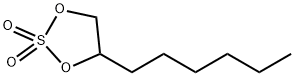 1,3,2-Dioxathiolane, 4-hexyl-, 2,2-dioxide Structure