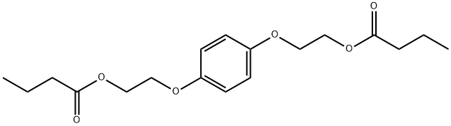 Butanoic acid, 1,1'-[1,4-phenylenebis(oxy-2,1-ethanediyl)] ester Structure