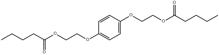 Pentanoic acid, 1,1'-[1,4-phenylenebis(oxy-2,1-ethanediyl)] ester Structure