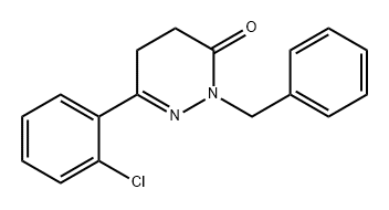 3(2H)-Pyridazinone, 6-(2-chlorophenyl)-4,5-dihydro-2-(phenylmethyl)- Structure