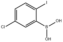 Boronic acid, B-(5-chloro-2-iodophenyl)- Structure