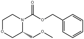 4-Morpholinecarboxylic acid, 3-(methoxymethyl)-, phenylmethyl ester, (3R)-