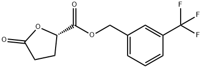 [3-(Trifluoromethyl)phenyl]methyl (2S)-5-oxooxolane-2-carboxylate Structure