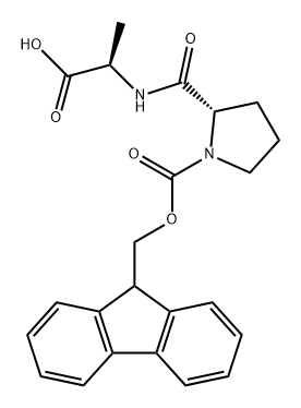 D-Alanine, 1-[(9H-fluoren-9-ylmethoxy)carbonyl]-L-prolyl- Structure