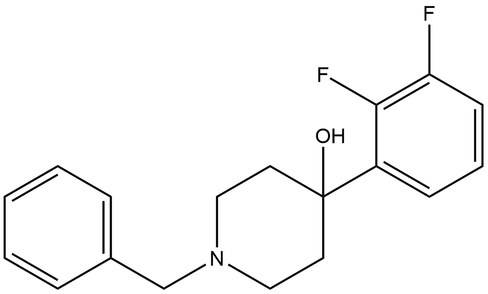 4-(2,3-Difluorophenyl)-1-(phenylmethyl)-4-piperidinol Structure