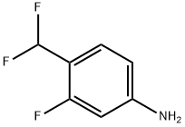 Benzenamine, 4-(difluoromethyl)-3-fluoro- Structure