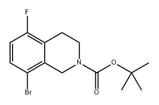 tert-butyl 8-bromo-5-fluoro-3,4-dihydroisoquinoline-2(1H)-carboxylate Structure