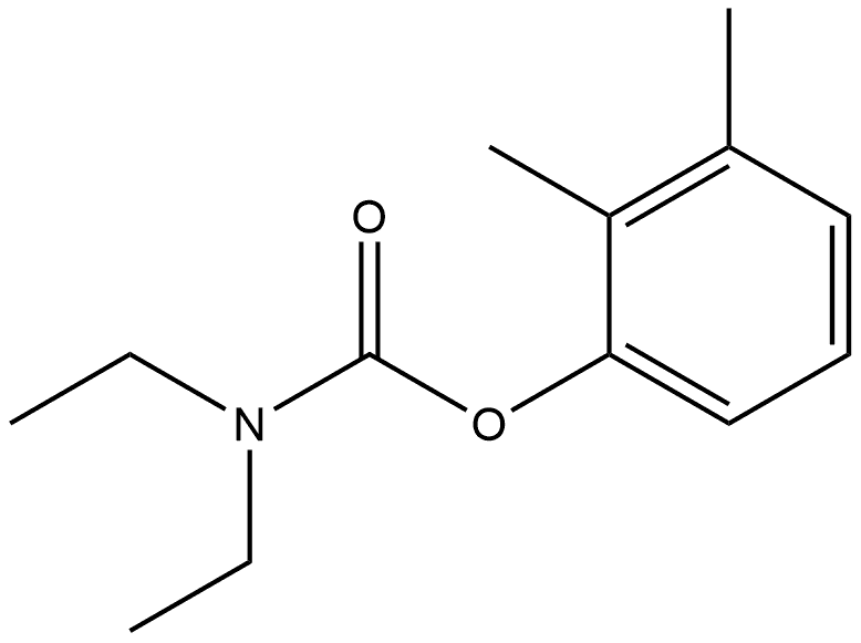 2,3-Dimethylphenyl N,N-diethylcarbamate Structure