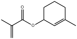 2-Propenoic acid, 2-methyl-, 3-methyl-2-cyclohexen-1-yl ester Structure