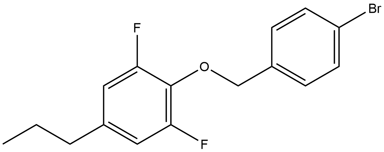 2-[(4-Bromophenyl)methoxy]-1,3-difluoro-5-propylbenzene Structure