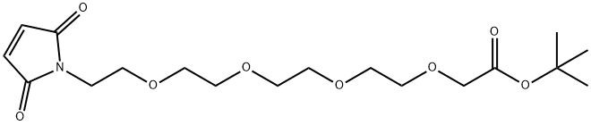 3,6,9,12-Tetraoxatetradecanoic acid, 14-(2,5-dihydro-2,5-dioxo-1H-pyrrol-1-yl)-, 1,1-dimethylethyl ester Structure