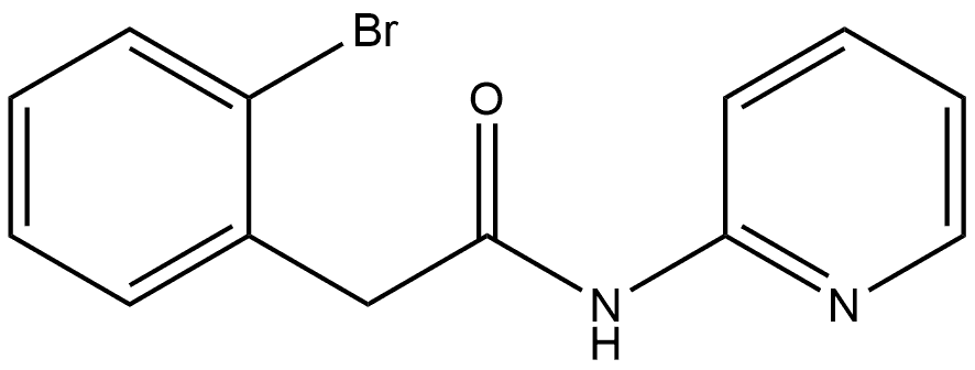 2-Bromo-N-2-pyridinylbenzeneacetamide Structure