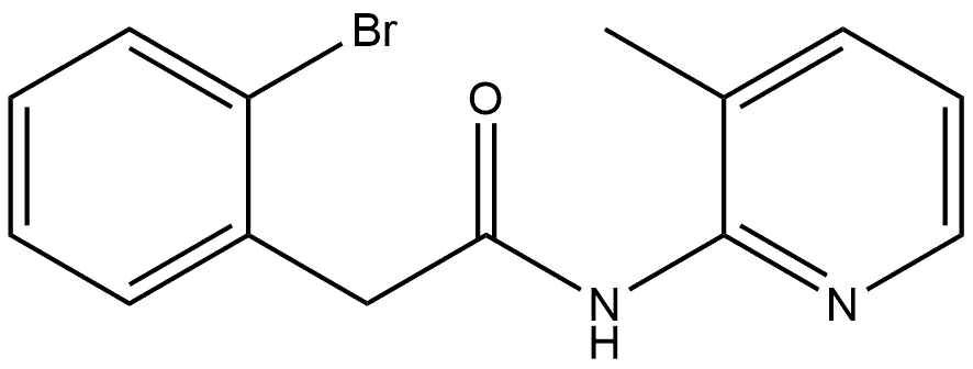 2-Bromo-N-(3-methyl-2-pyridinyl)benzeneacetamide Structure