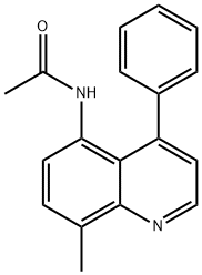 N-(8-Methyl-4-phenylquinolin-5-yl)acetamide 구조식 이미지