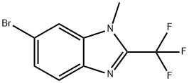 6-Bromo-1-methyl-2-(trifluoromethyl)-1H-benzo[d]imidazole 구조식 이미지