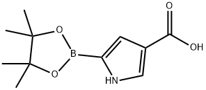 1H-Pyrrole-3-carboxylic acid, 5-(4,4,5,5-tetramethyl-1,3,2-dioxaborolan-2-yl)- Structure