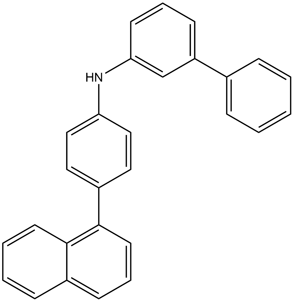 N-[4-(1-Naphthalenyl)phenyl][1,1′-biphenyl]-3-amine Structure